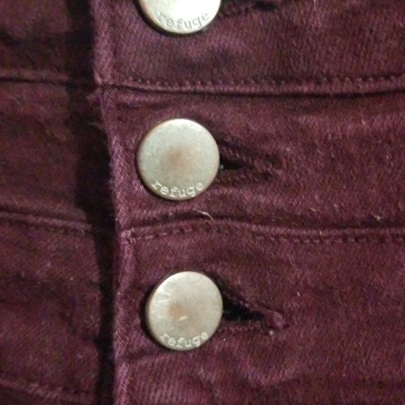 Maroon Refuge Skinny Jeans - Picture 3 of 5